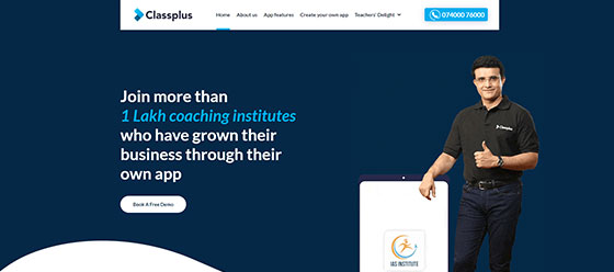 Classplus website screenshot