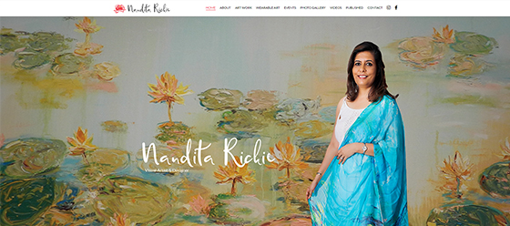 Nandita Richie website screenshot